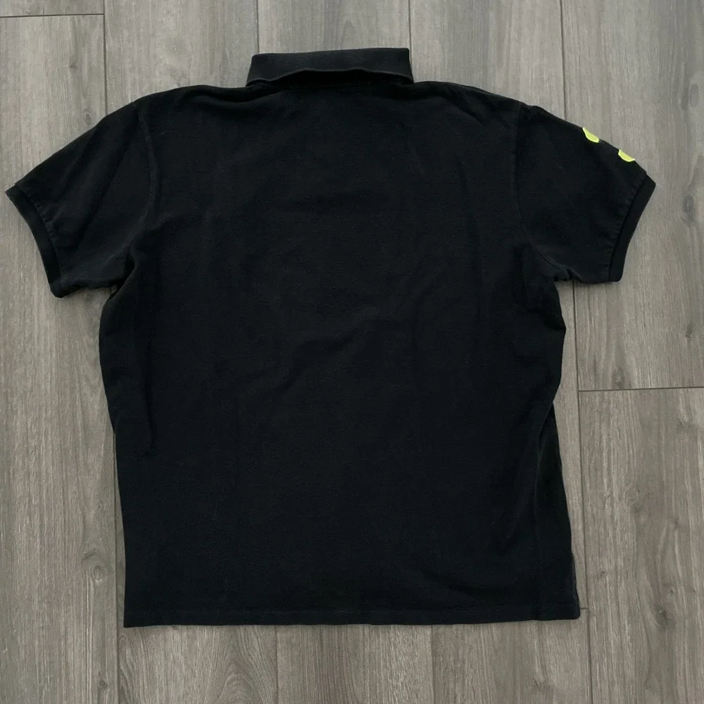 PoloRalph Lauren Short Sleeve Rugby Polo Shirt Mens XL Embroidered Logo Black